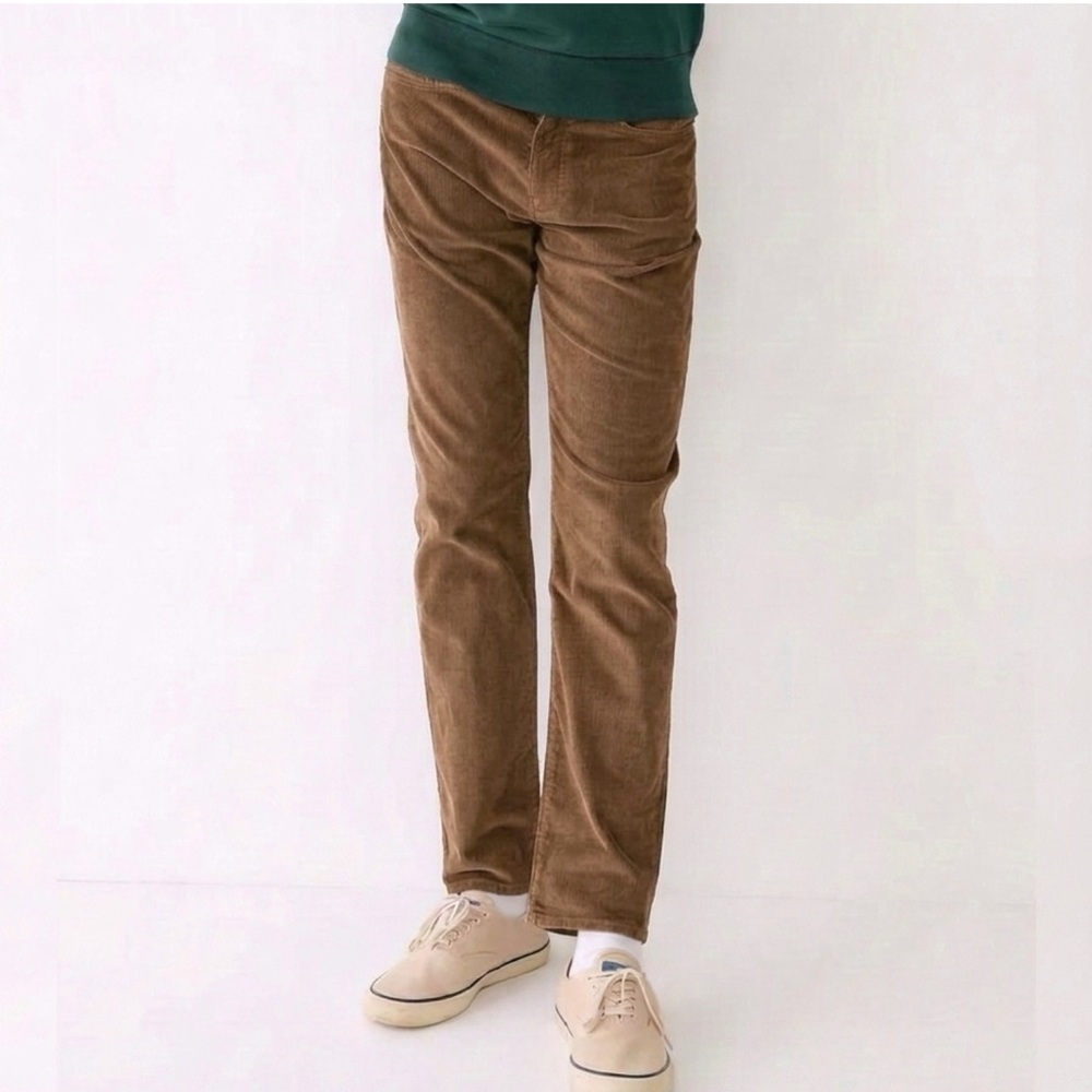 J Crew 770 Straight-Fit Corduroy Pant Brown Minimalist Preppy Office 2023-34x32